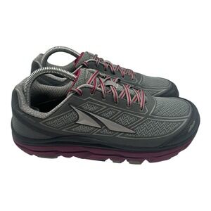 Altra Provision 3.5 Running Shoes Womens Sz 8.5 Grey Purple Sneakers AFW1845F-2